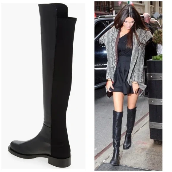 Stuart Weitzman sz 9 Iconic 5050 Classic sexy elegant strong must-have boots NIB - Picture 2 of 15